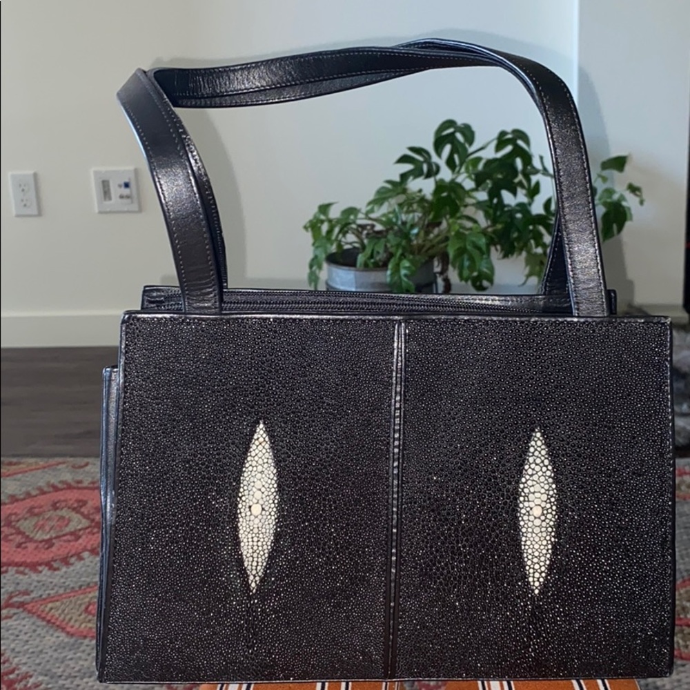 SOIRAY 100% STINGRAY SKIN HANDBAG